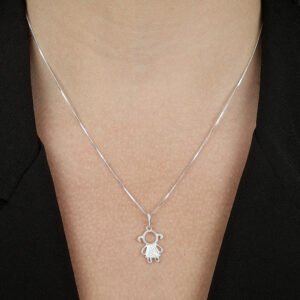 Colar Filha com Zircônia em Prata 925